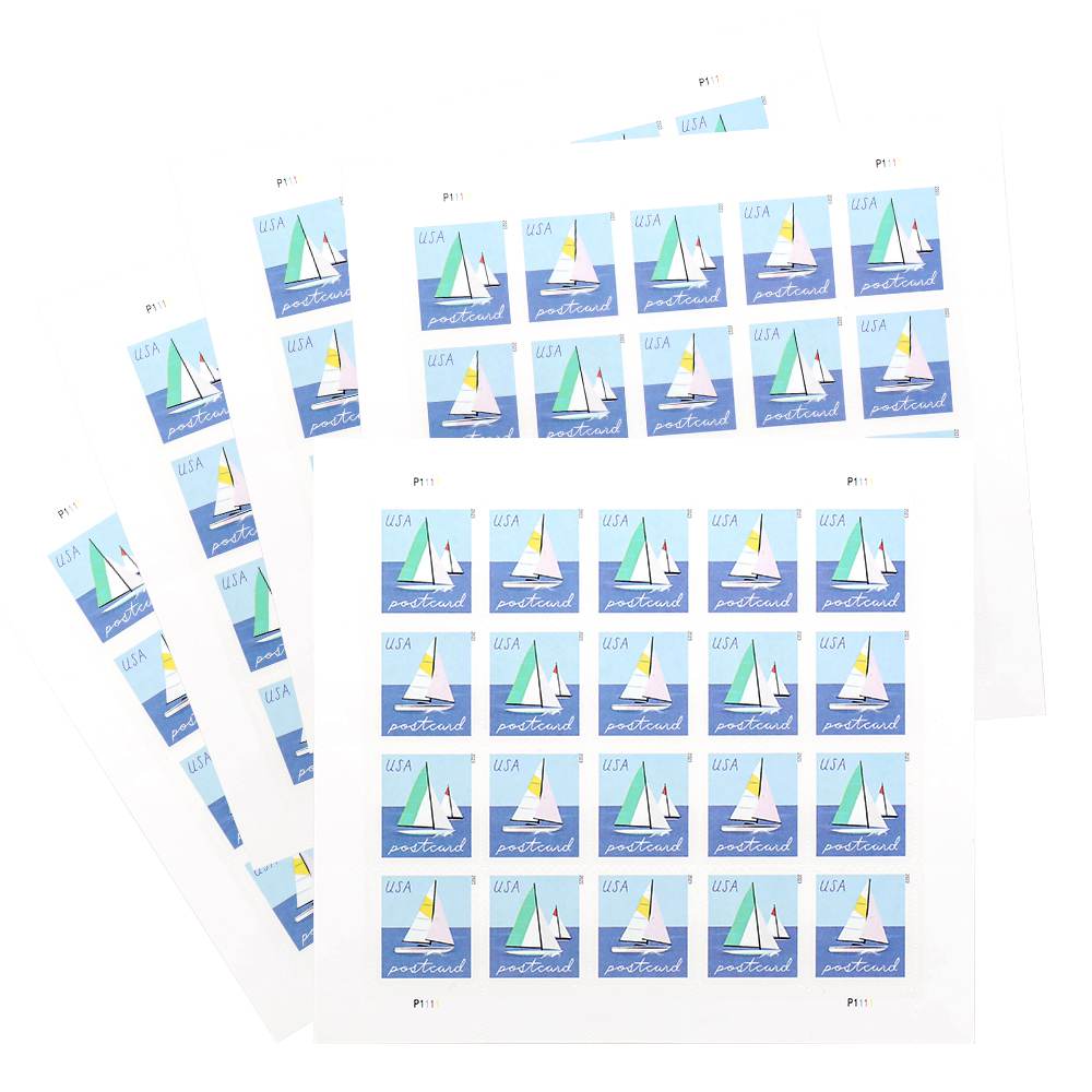 2023 US Sailboats Postcard Forever First-Class Postage Stamps 2023 US Sailboats Postcard Forever First-Class Postage Stamps